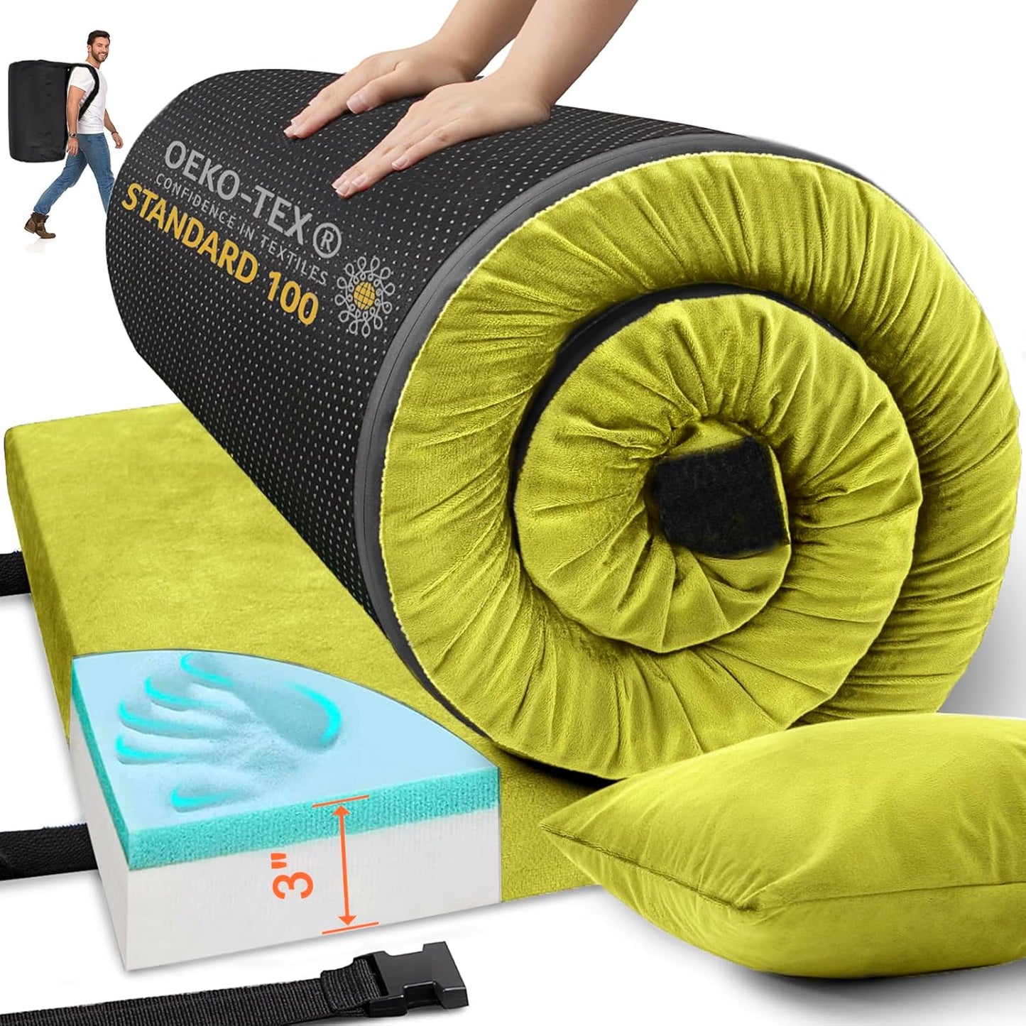 Comfort & Support On-the-Go: Airpanda Memory Foam Mattress