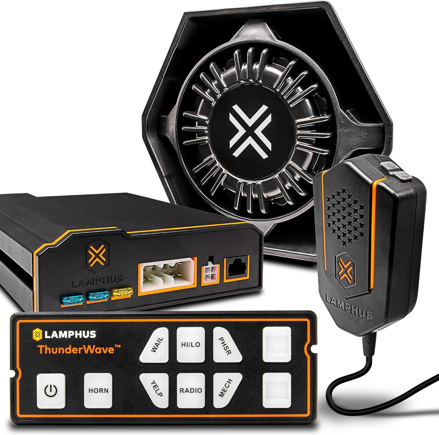 ThunderWave 100W Emergency Siren Speaker Kit for Vehicles