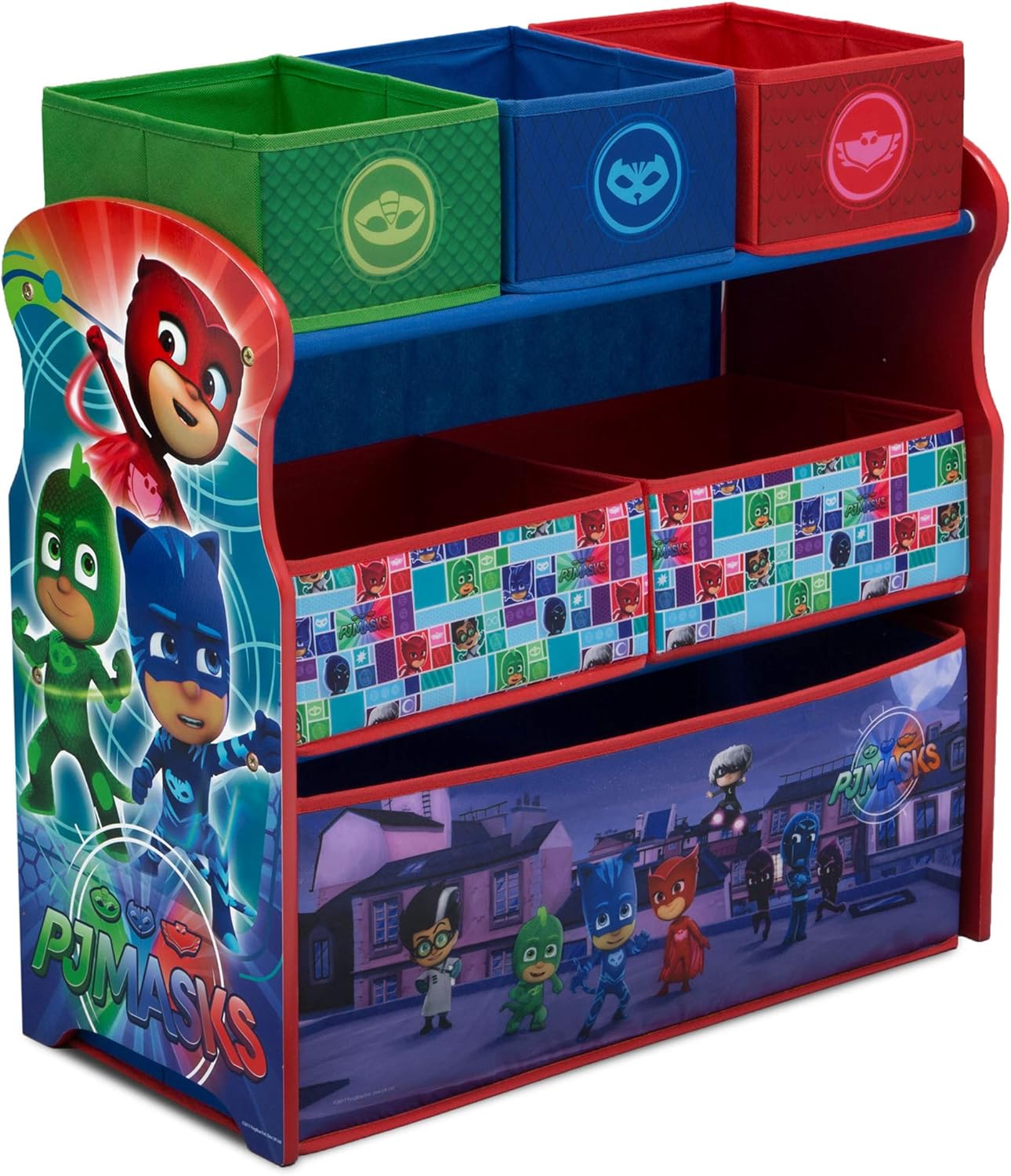Delta Children Multi-Bin Toy Organizer for PJ Masks Fans