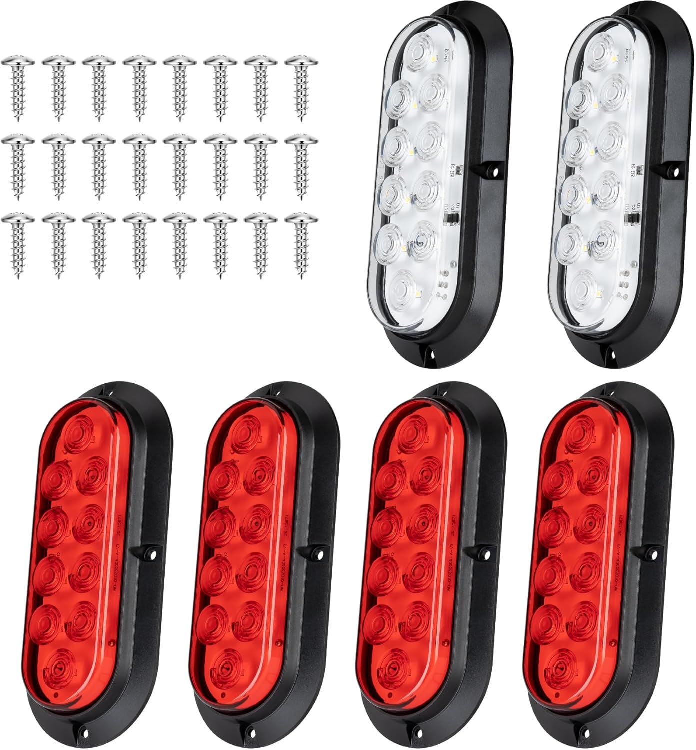 6 Inch Oval LED Trailer Tail Lights for Safer Driving