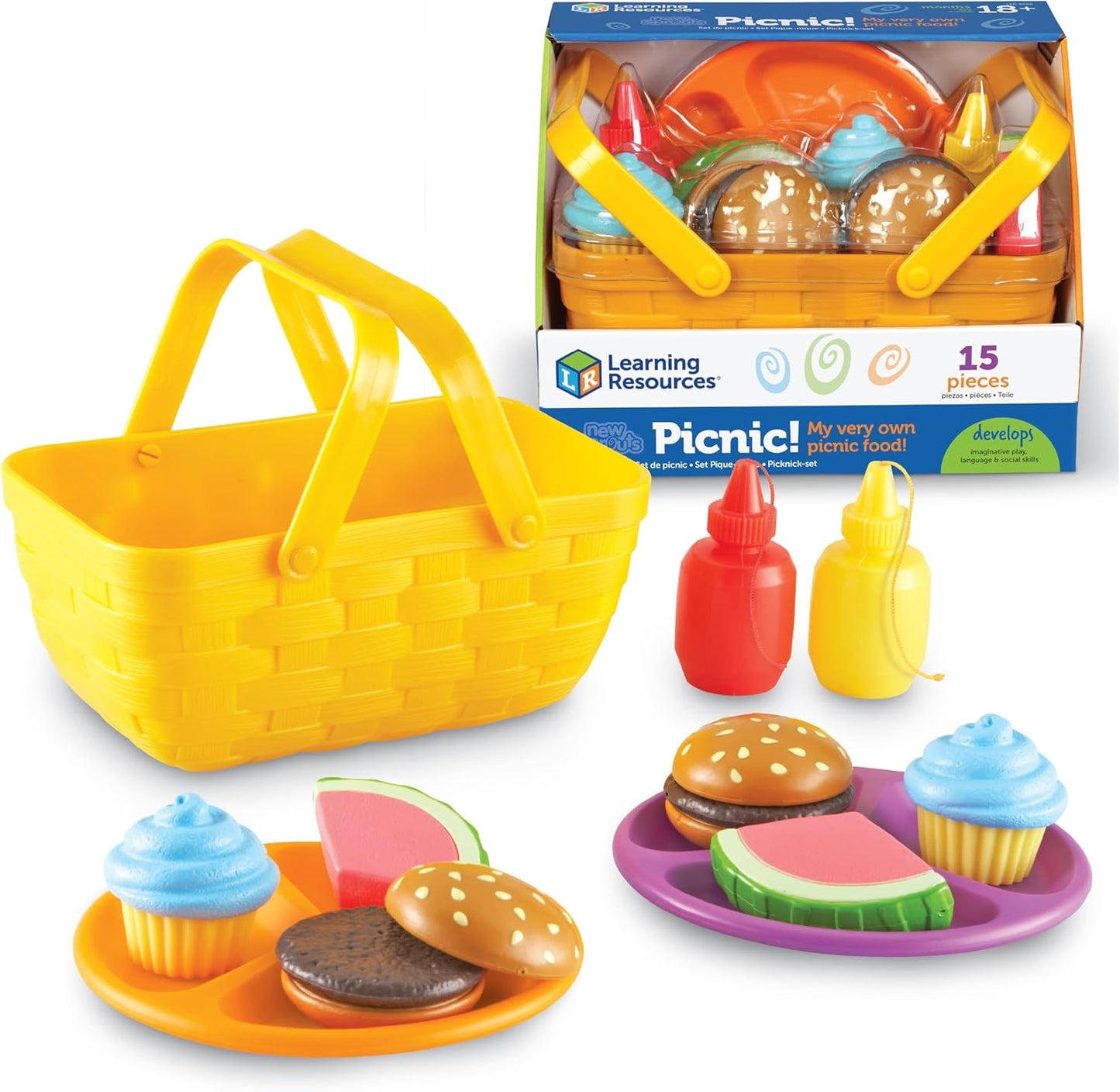 Learning Resources New Sprouts Picnic Set for Pretend Play Fun