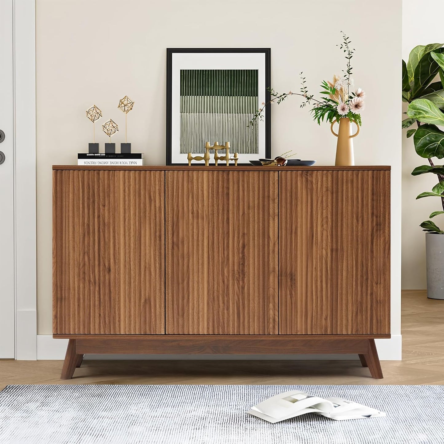Mid Century Walnut Sideboard - Stylish Storage Solution