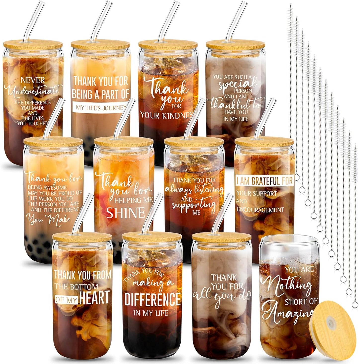 12 Set Employee Appreciation Gifts for Team Thank You Cups