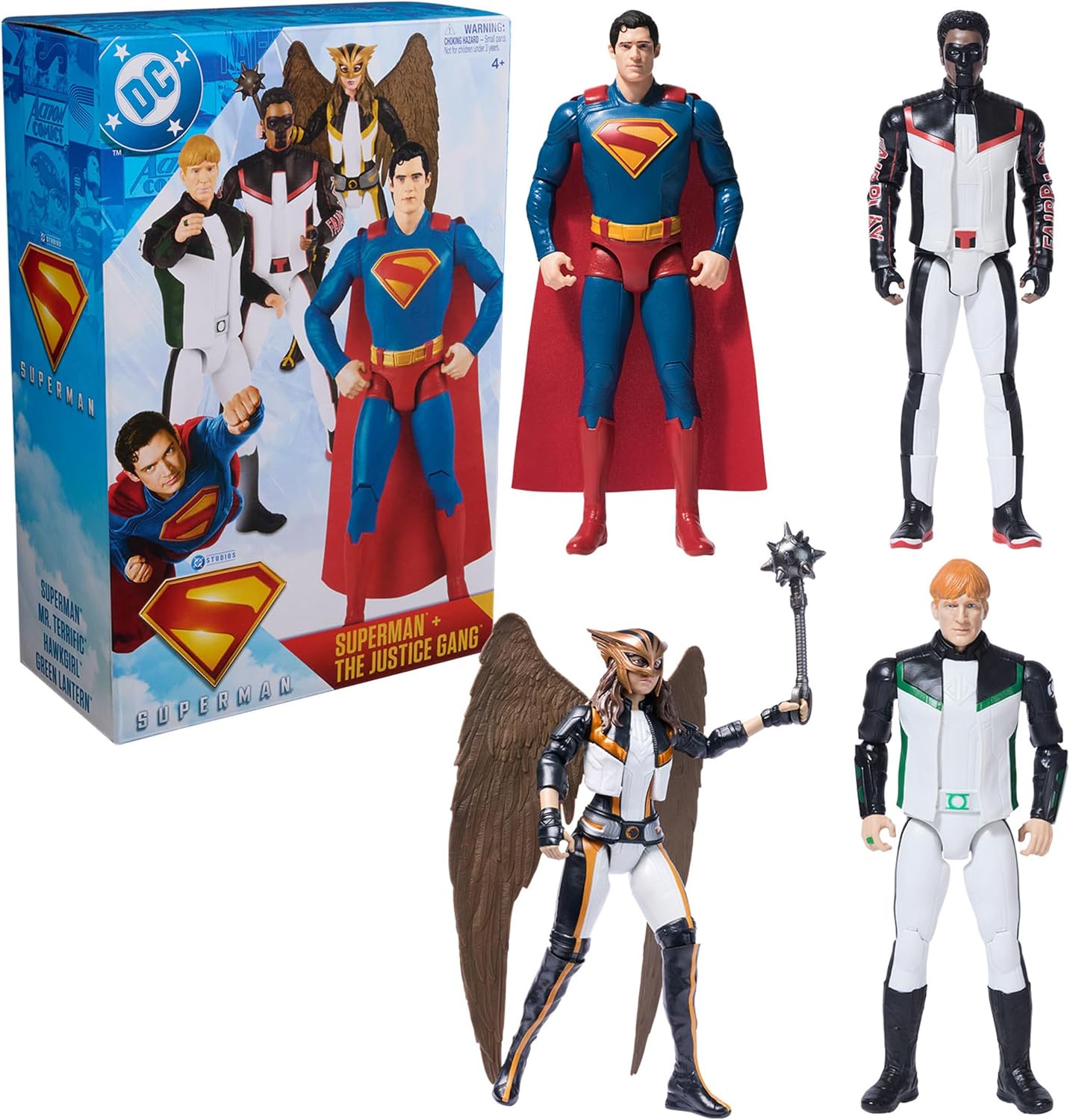 Epic 12-Inch Action Figure Set with Superman and Friends