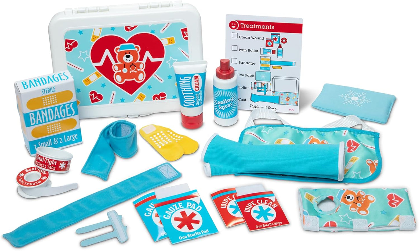 Melissa & Doug Get Well First Aid Kit Play Set for Kids Fun