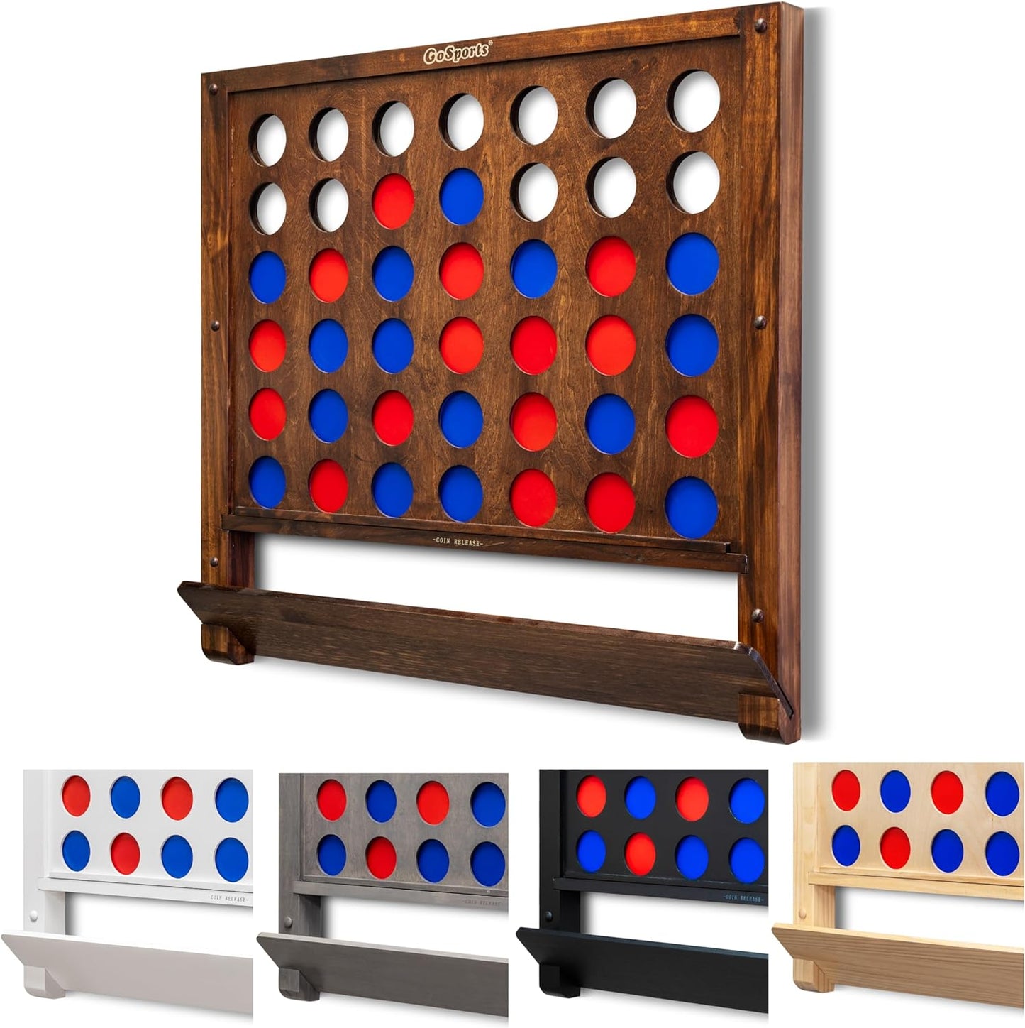 GoSports Wall Mounted Giant 4 in a Row Game for Family Fun