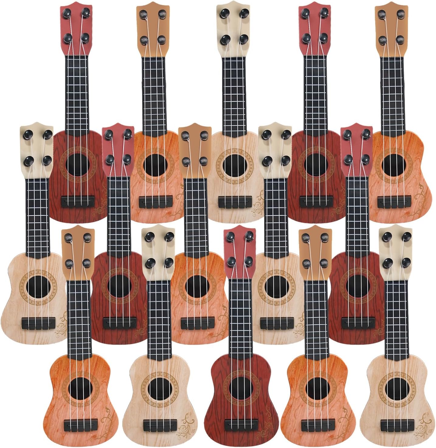 SENONAPO 10 Mini Kids Toy Guitar Set - Musical Fun for Toddlers