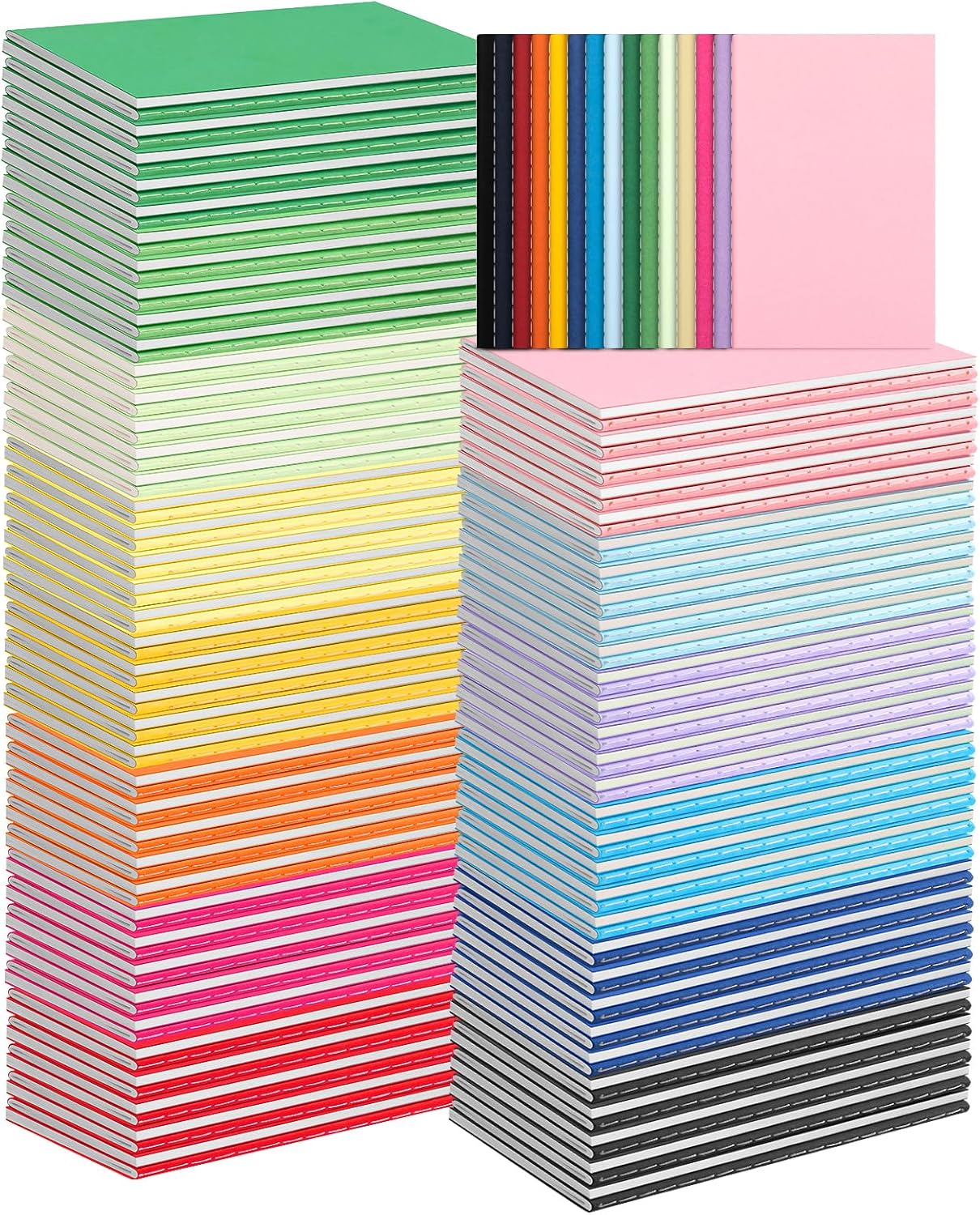 150 Pack Mini Pocket Colorful Lined Notebooks for All Uses