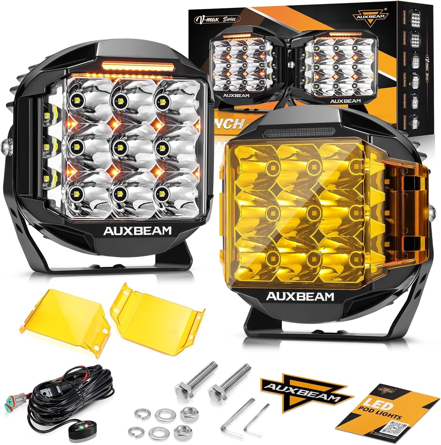 Auxbeam 7 Inch LED Pod Lights for Ultimate Visibility and Safety