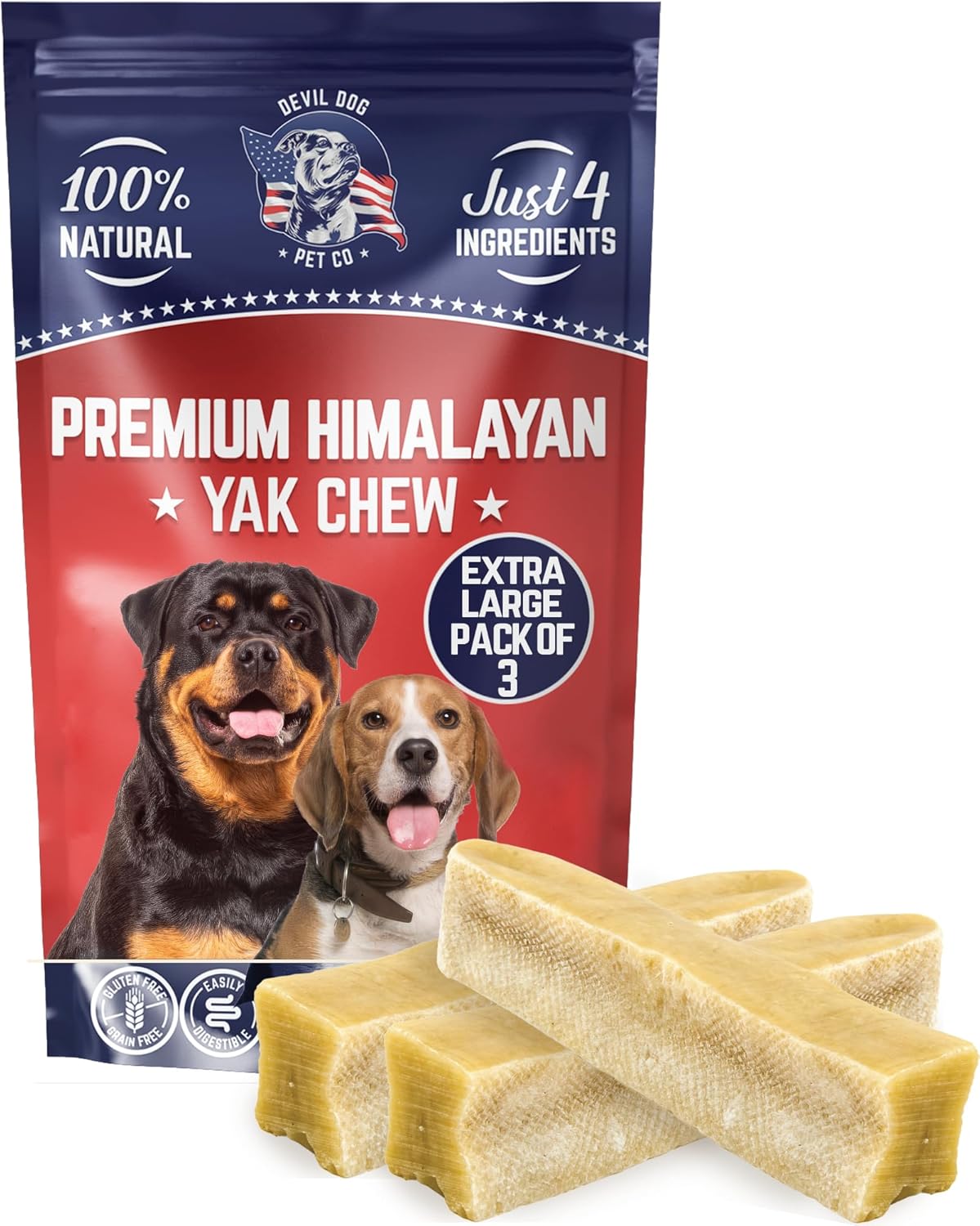 Premium Yak Chew Treats for Dogs