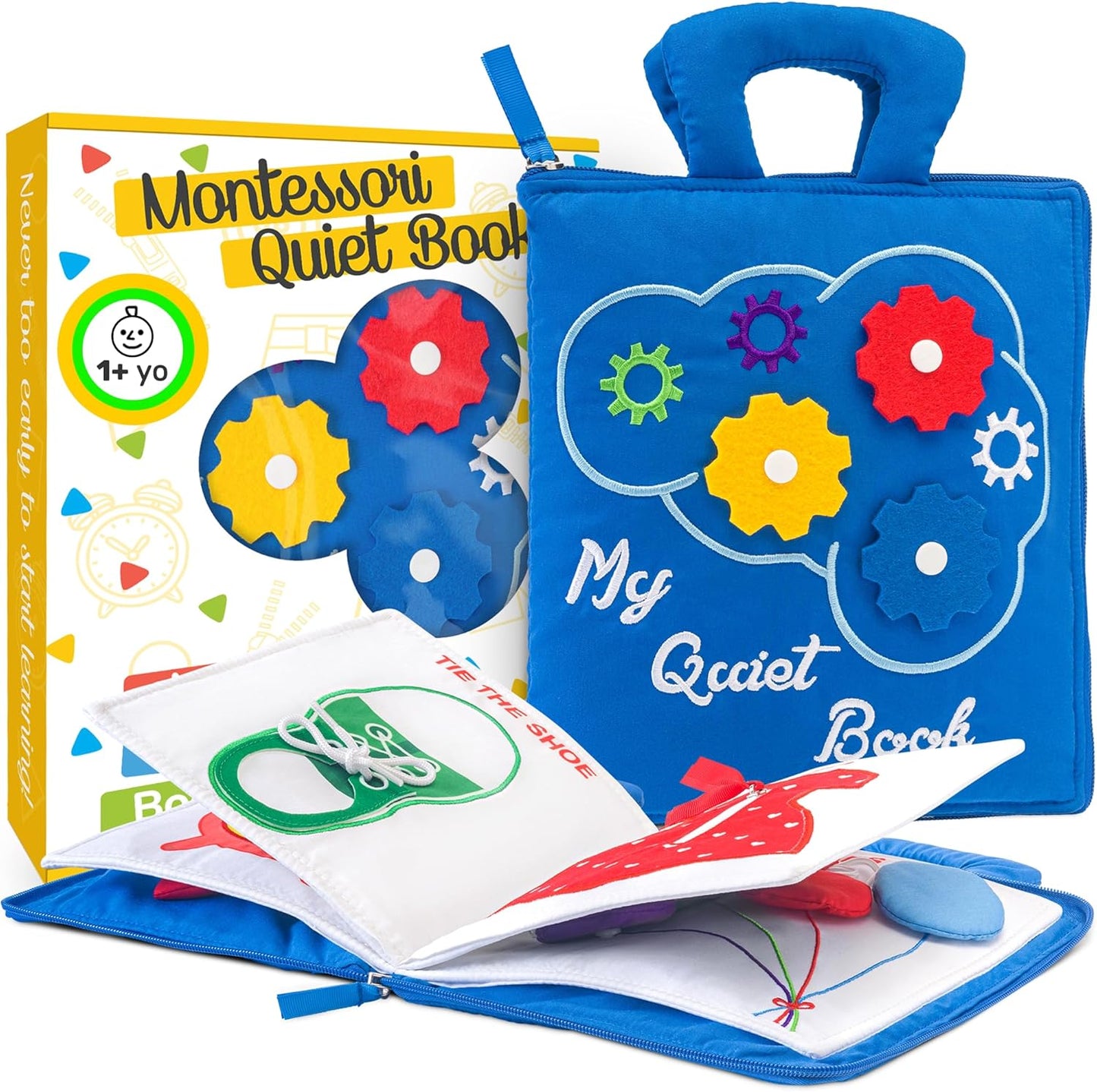 deMoca Toddler Busy Book: Montessori Learning Fun!
