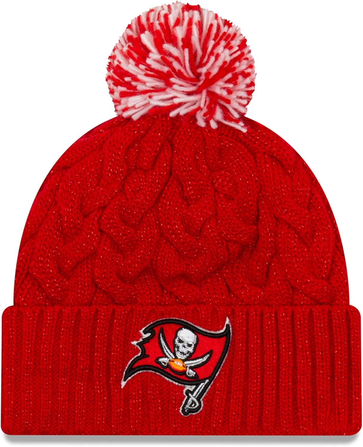 New Era Women's NFL Cozy Cable Knit Cuff Pom Beanie Hat Review