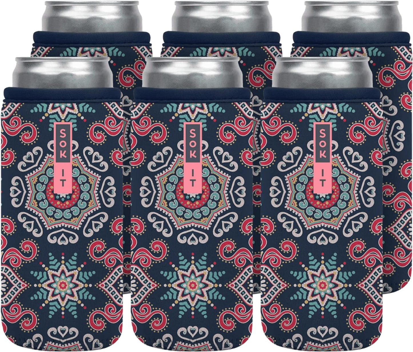 Sok It CanSok 6 Pack Sleeve for Beer & Soda Insulated Neoprene