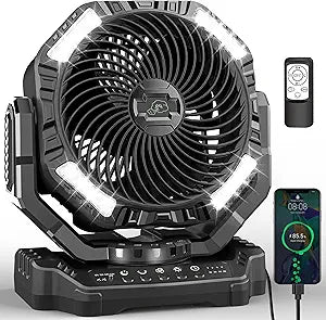 40,000mAh Battery Operated Fan for Camping and Home Use