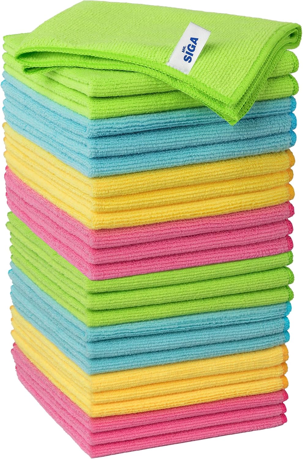 MR.SIGA 24-Pack 12.6 x 12.6 Microfiber Cloth Set