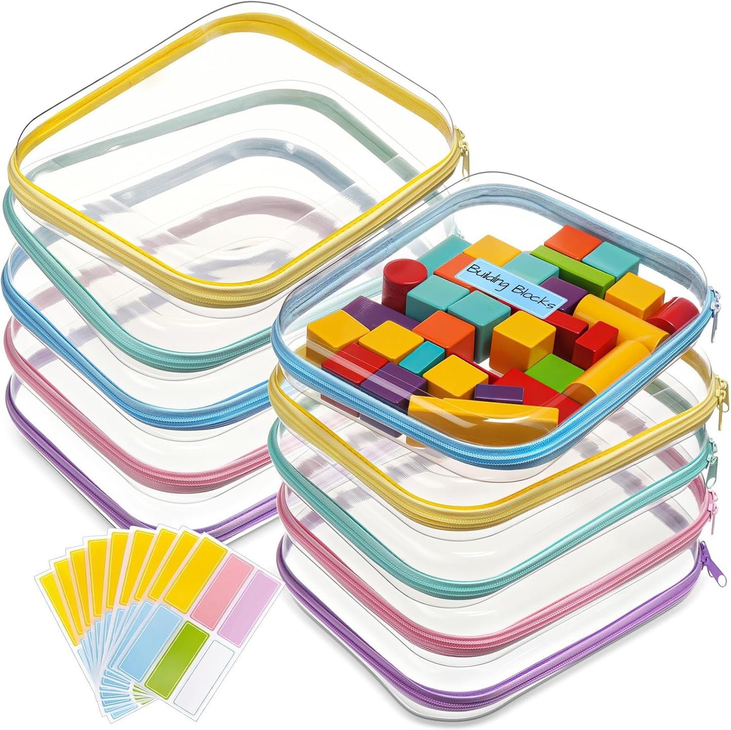 Sanwuta 10 Pcs Hard Zipper Case for Travel and Organization