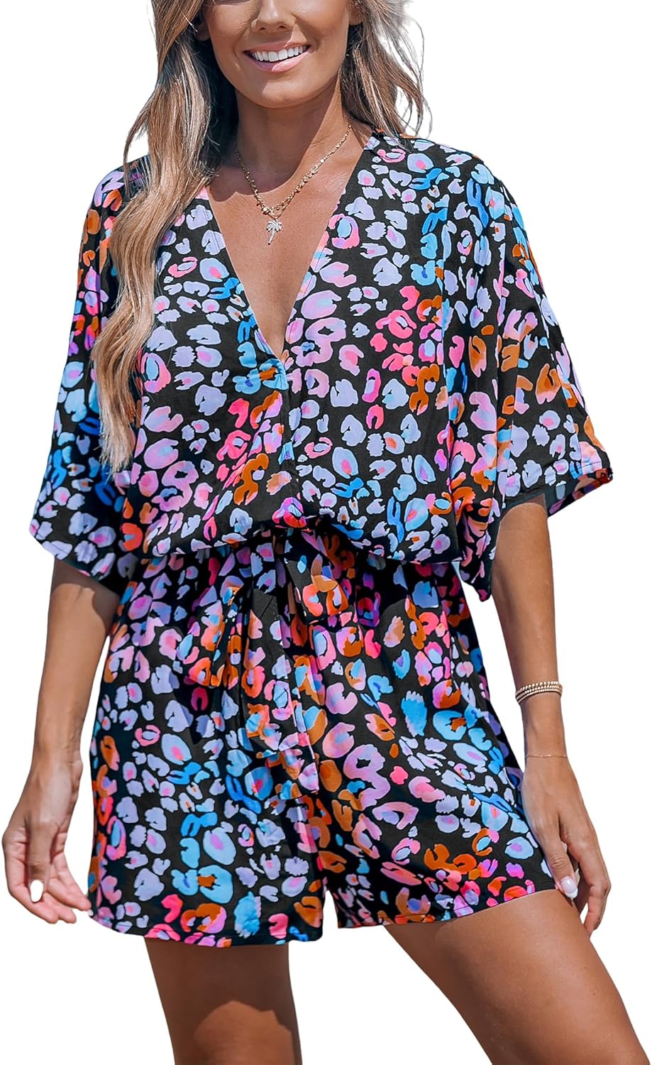 CUPSHE Women's Summer Romper for Casual Vacation Outfits