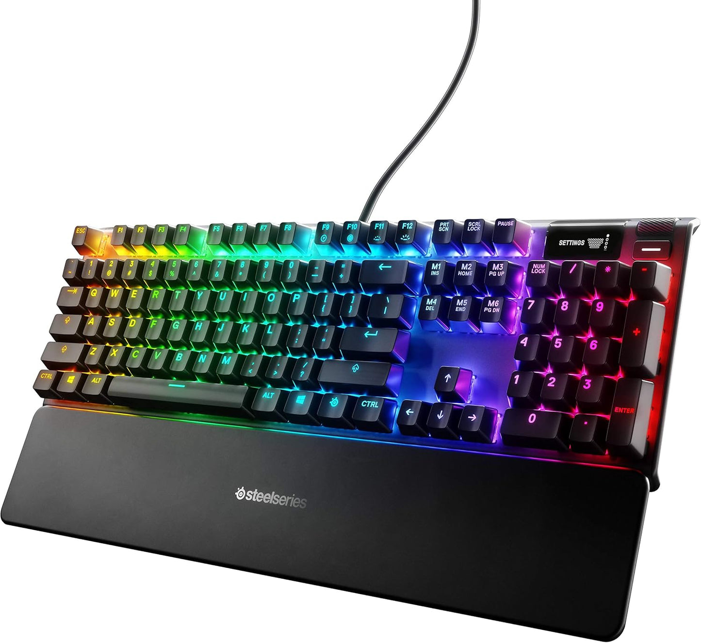 SteelSeries Apex 7 Gaming Keyboard - OLED Display, RGB Backlit