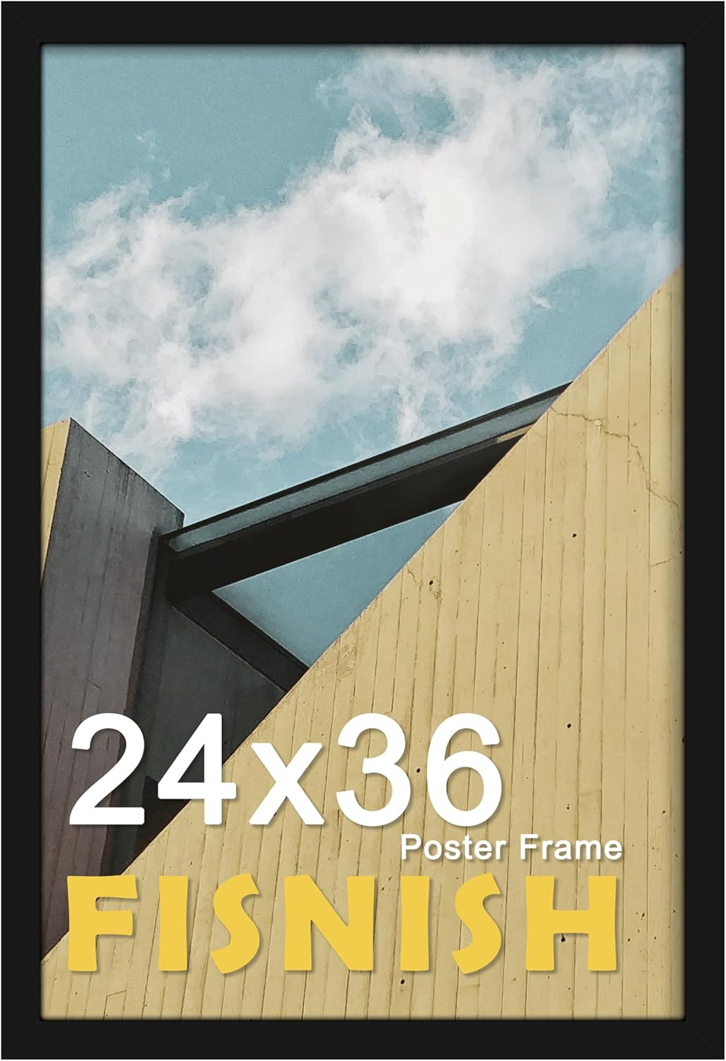24x36 Poster Frame Black - Durable Picture Frame for Art Display
