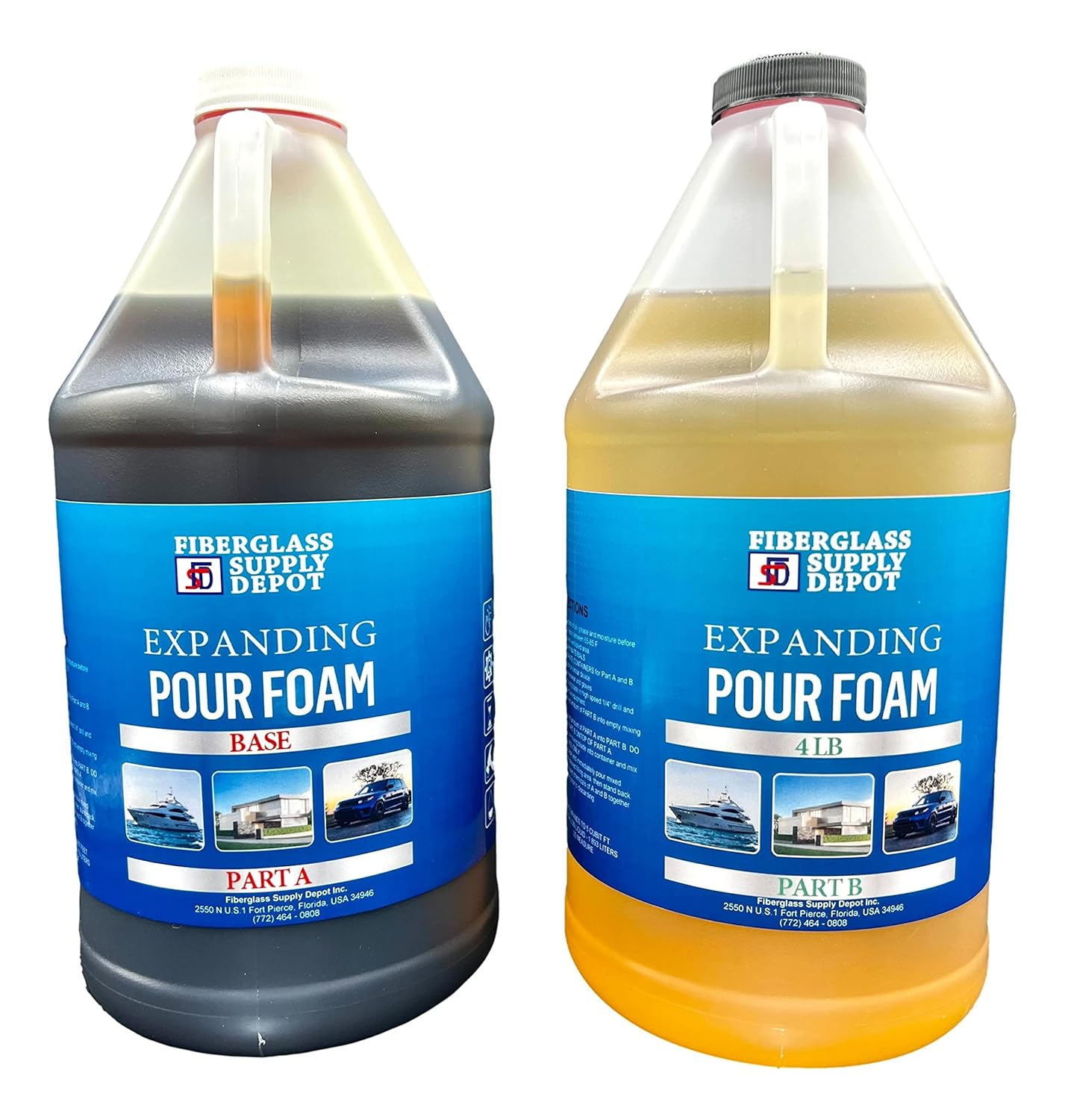 4 Lb Density Expanding Pour Foam for Flotation and Insulation