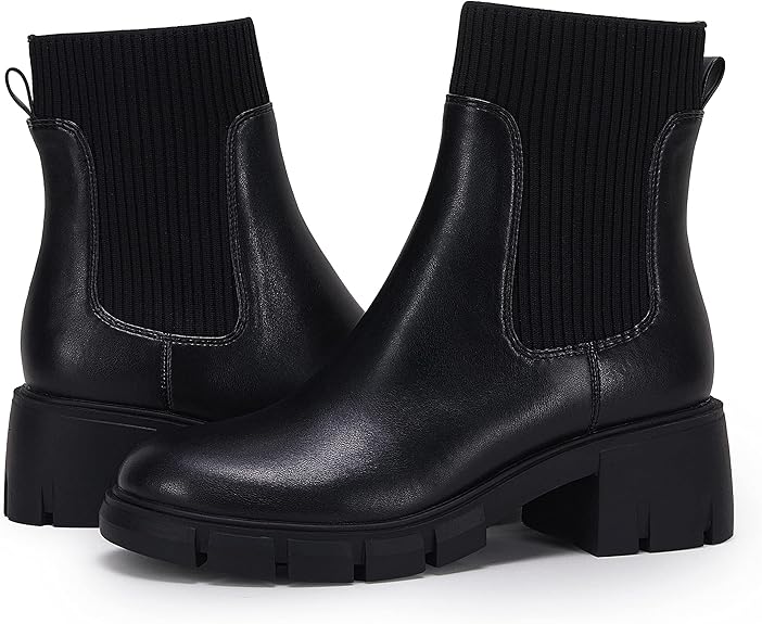 Ruanyu Womens Platform Ankle Boots for Stylish Comfort
