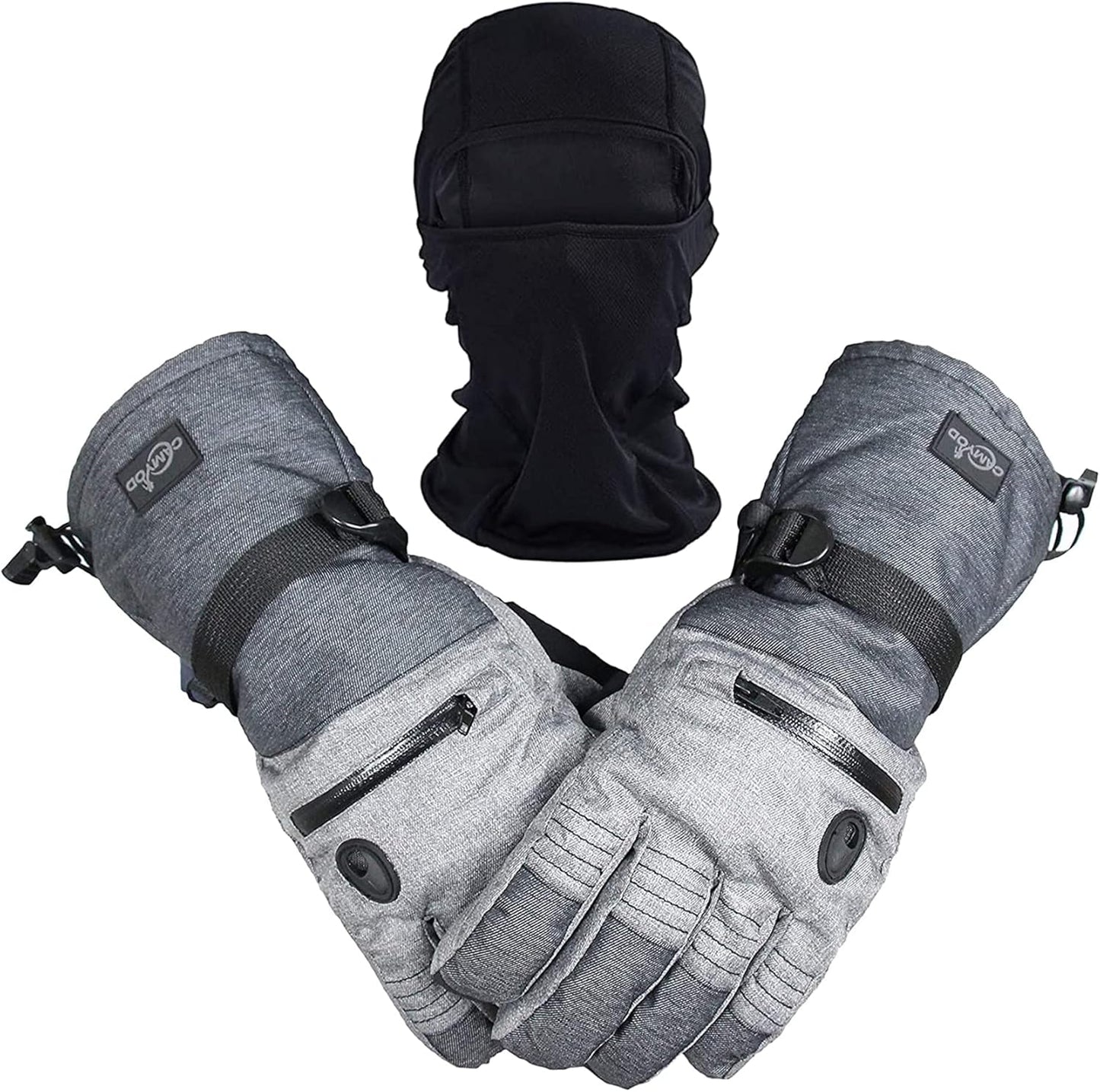 Warm Waterproof Ski Gloves Set by CAMYOD