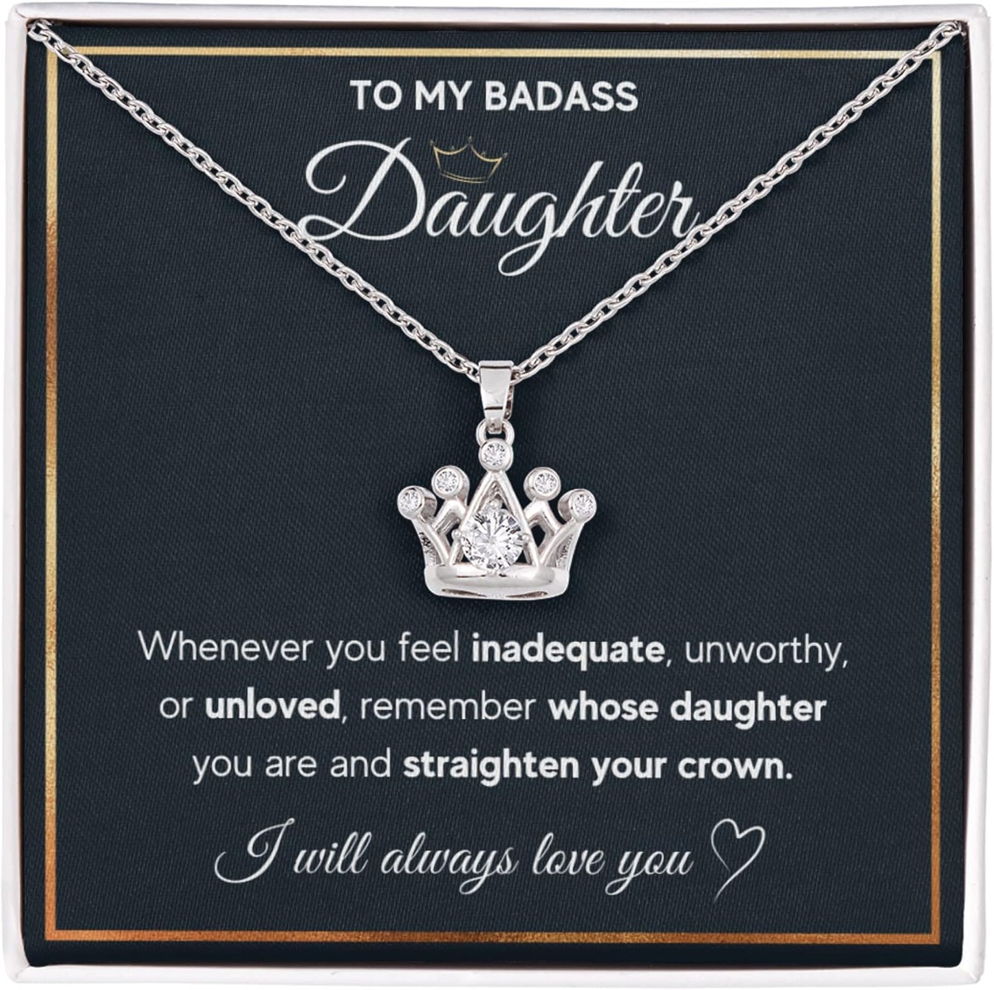 To My Beautiful Daughter Necklace - Heartfelt Gift from Parents