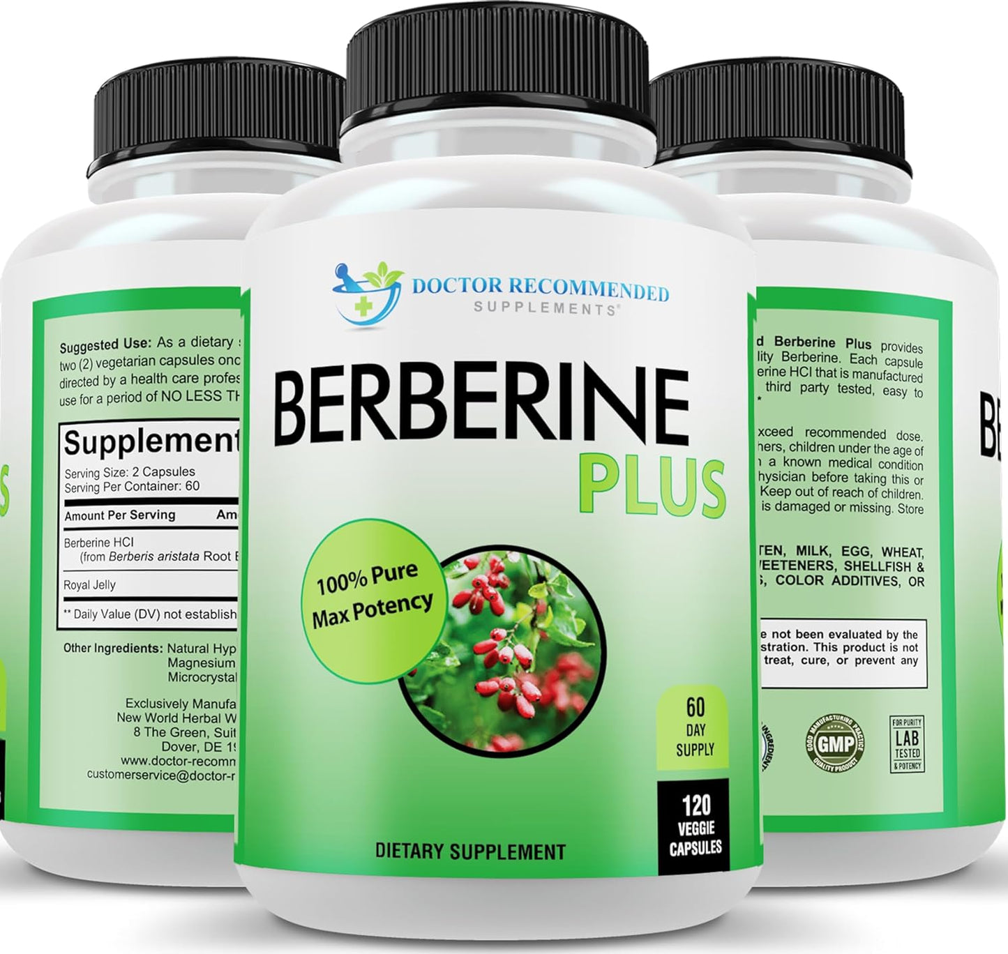 Berberine Plus 1200mg - Max Potency for Healthy Living