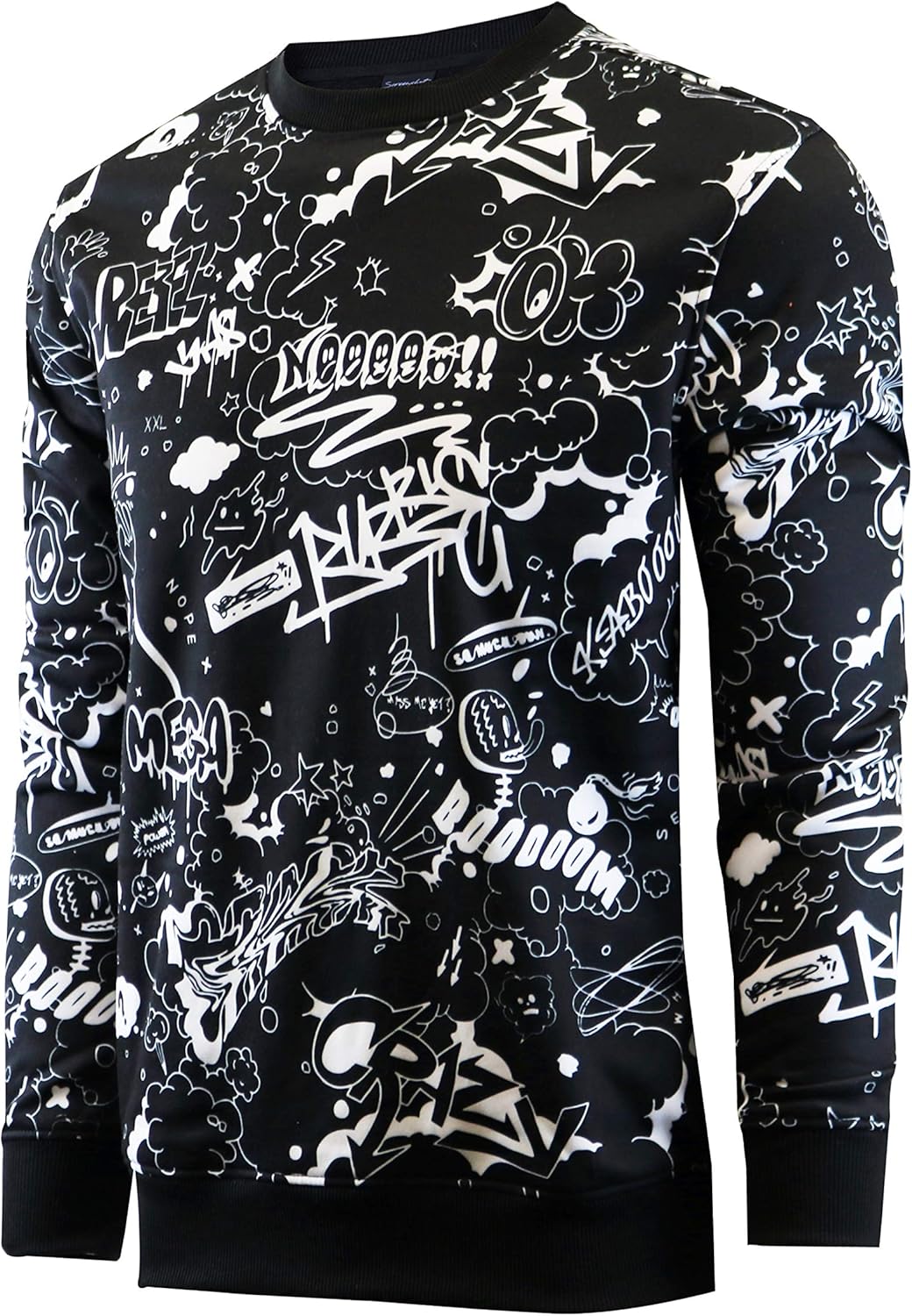 SCREENSHOTBRAND Mens Urban Hip Hop Premium Fleece Sweatshirt
