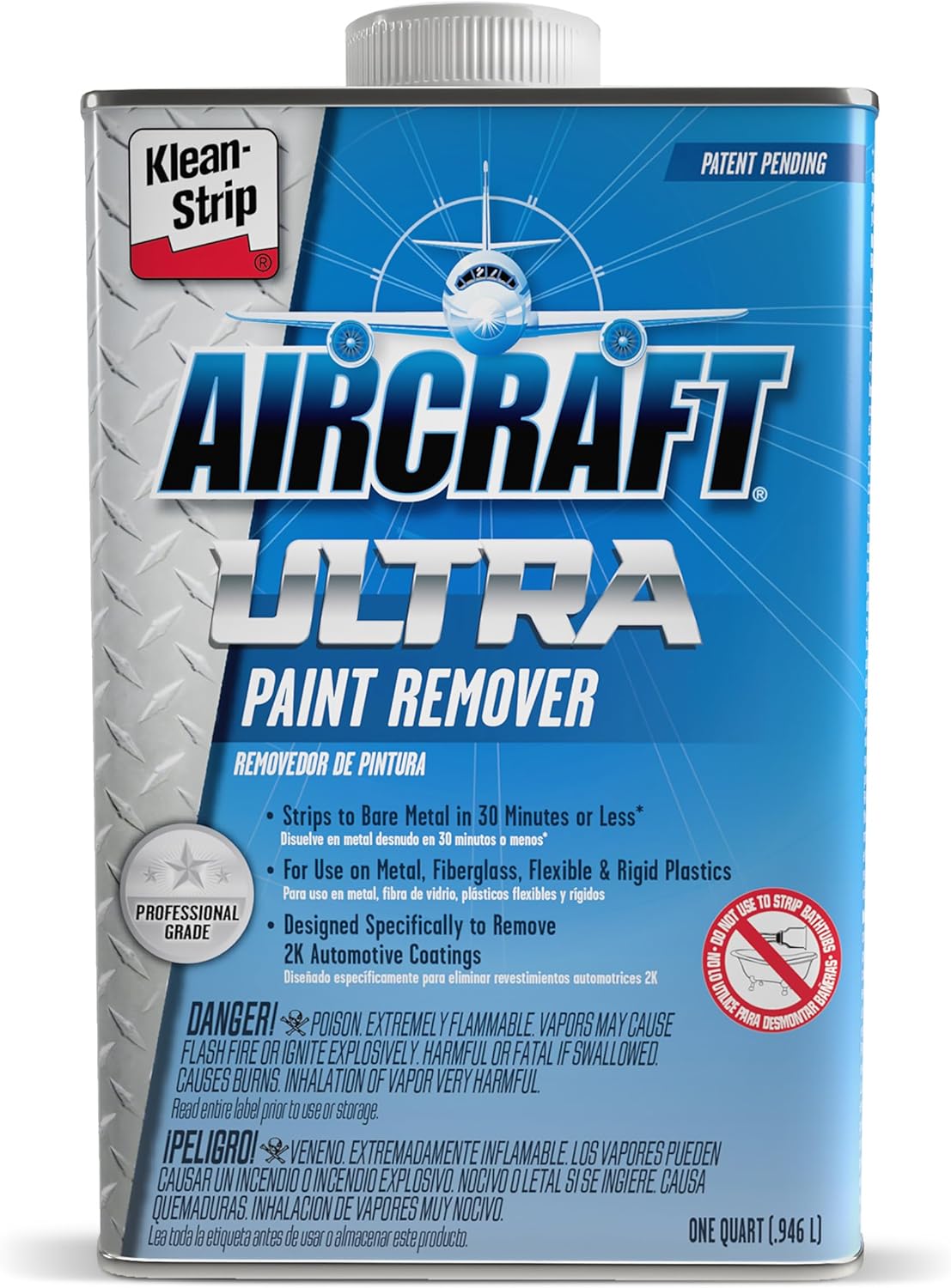 KLEAN-STRIP Aircraft Ultra Paint Remover - Fast-Acting Formula