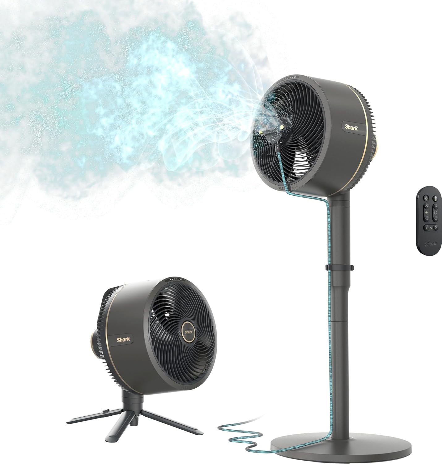 Shark FlexBreeze Portable Oscillating Fan with Misting Attachment