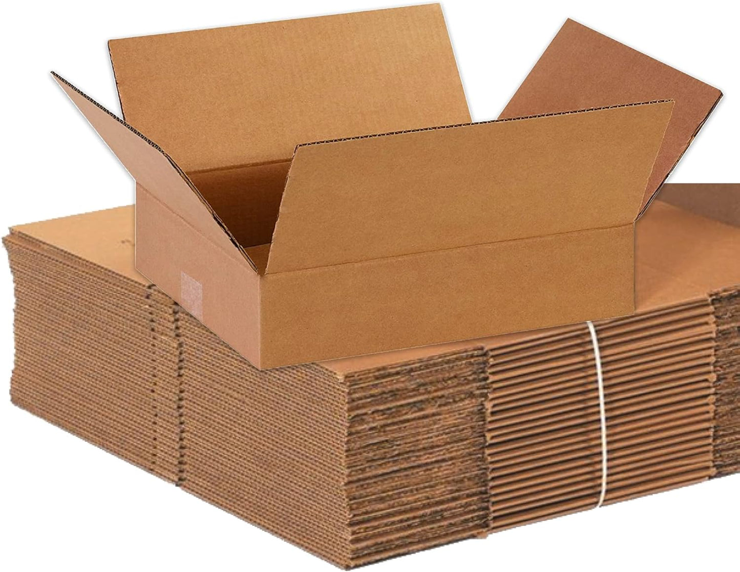 BOX USA Shipping Boxes Flat 14L x 11W x 3H for Packing Needs