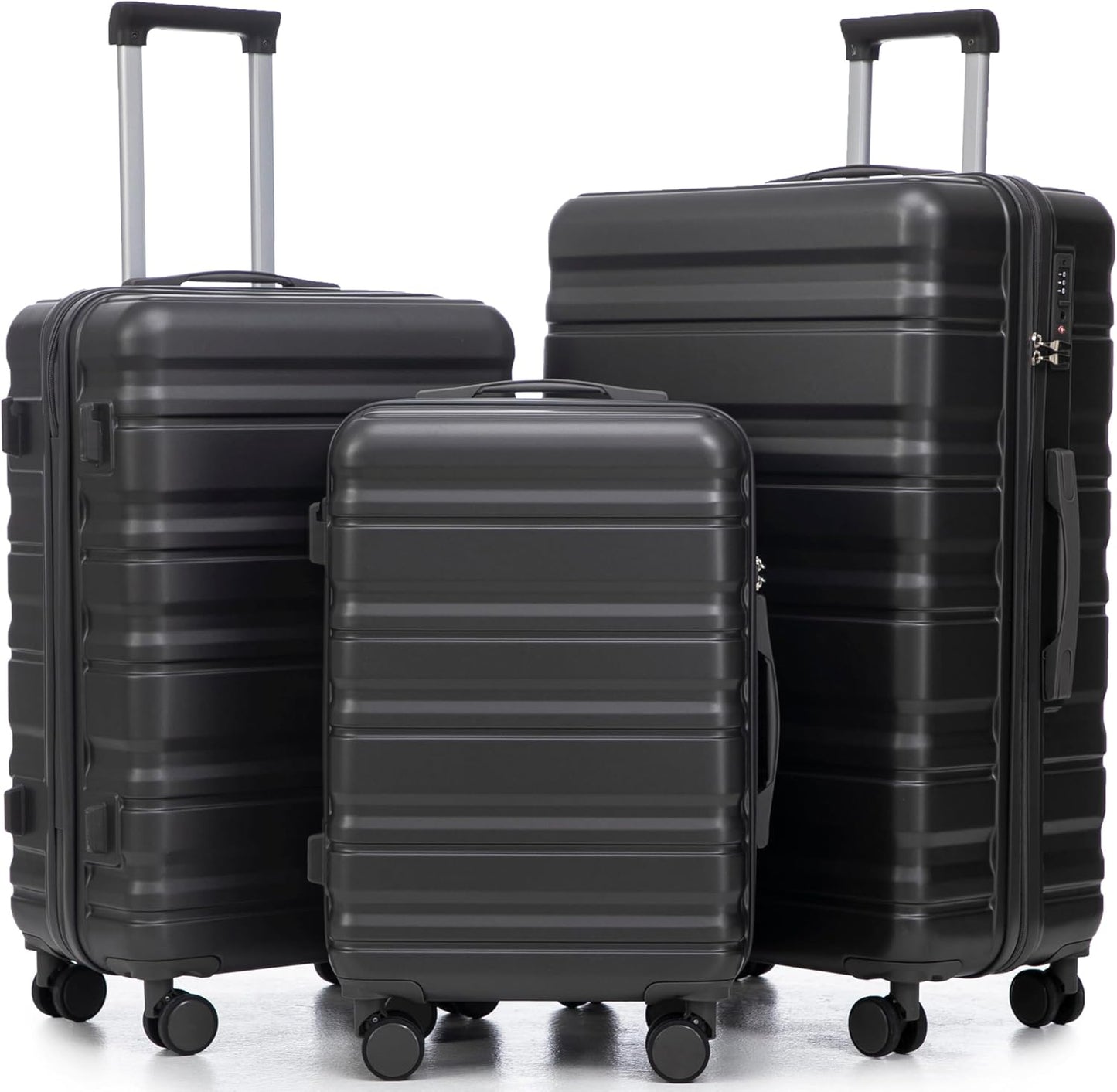 Merax 3-Piece Hardshell Luggage Set: Lightweight & Durable