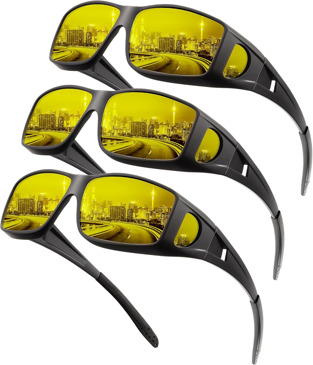 Night-Vision Wrap-Around Glasses: Anti Glare for Safe Driving