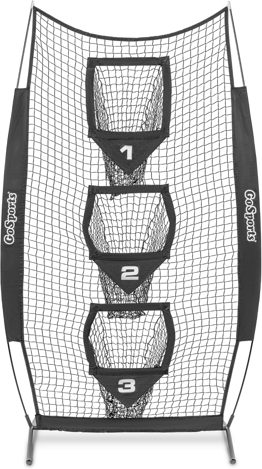 GoSports 8 x 4 ft Football Throwing Target Net for Training