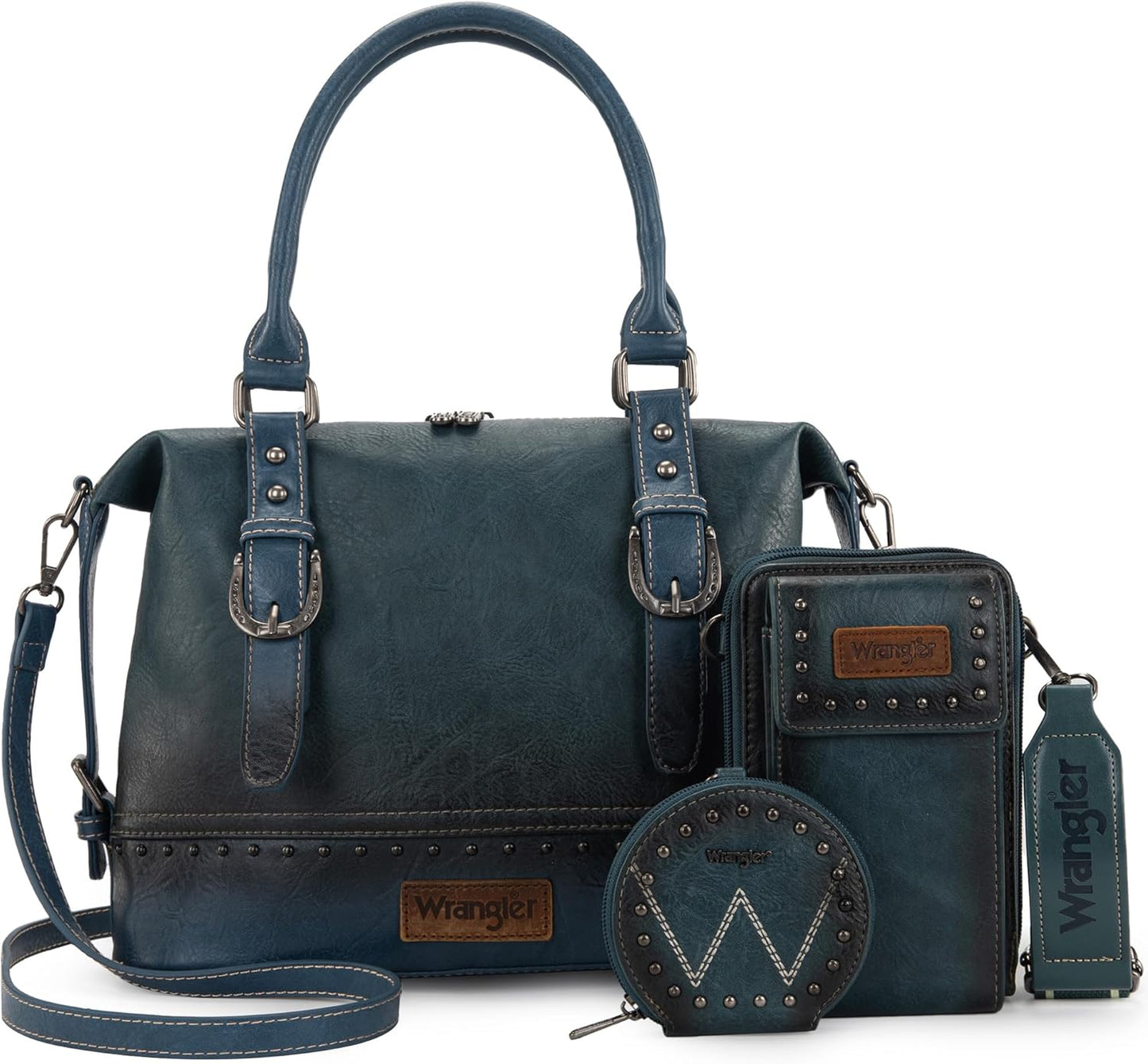 Wrangler 3Pcs Doctor Bag Set for Women - Stylish Satchel Bags