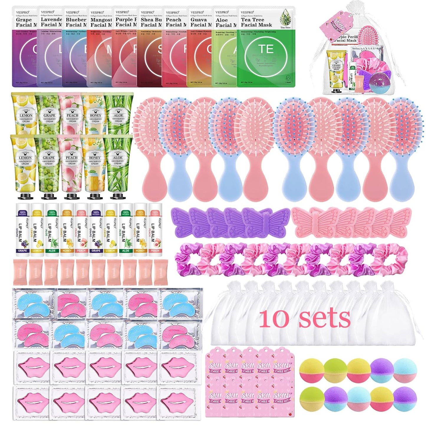 Spa Party Supplies for Girls - 110PCS Fun and Relaxation Kit