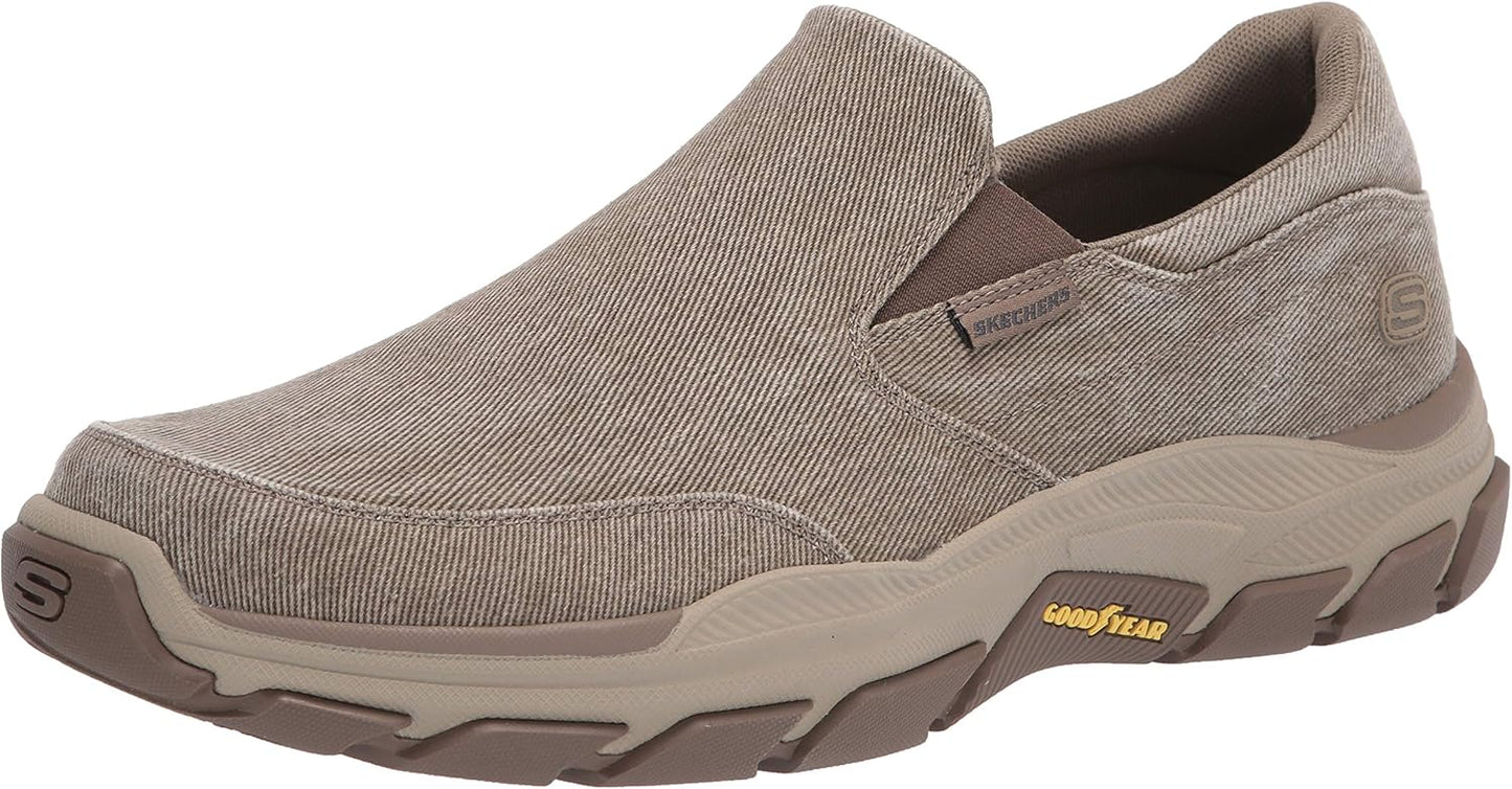 Skechers Men's Respected-Fallston Canvas Slip On for Comfort