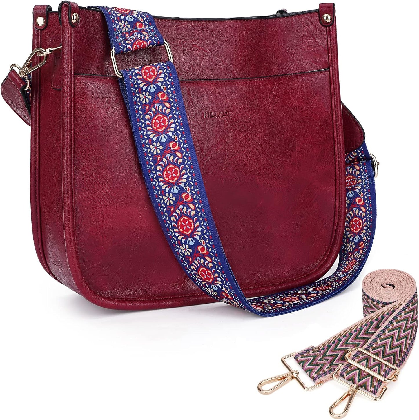 Trendy Vegan Leather Crossbody Bags for Women with Adjustable Straps