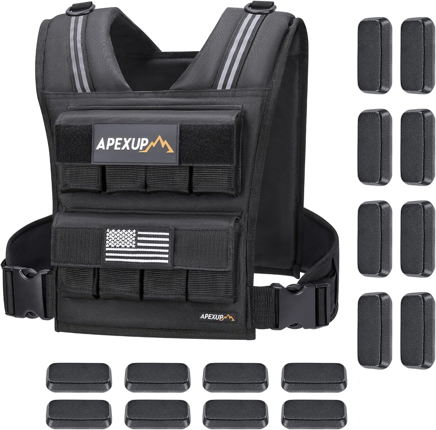 APEXUP Adjustable Weighted Vest for Men and Women Training
