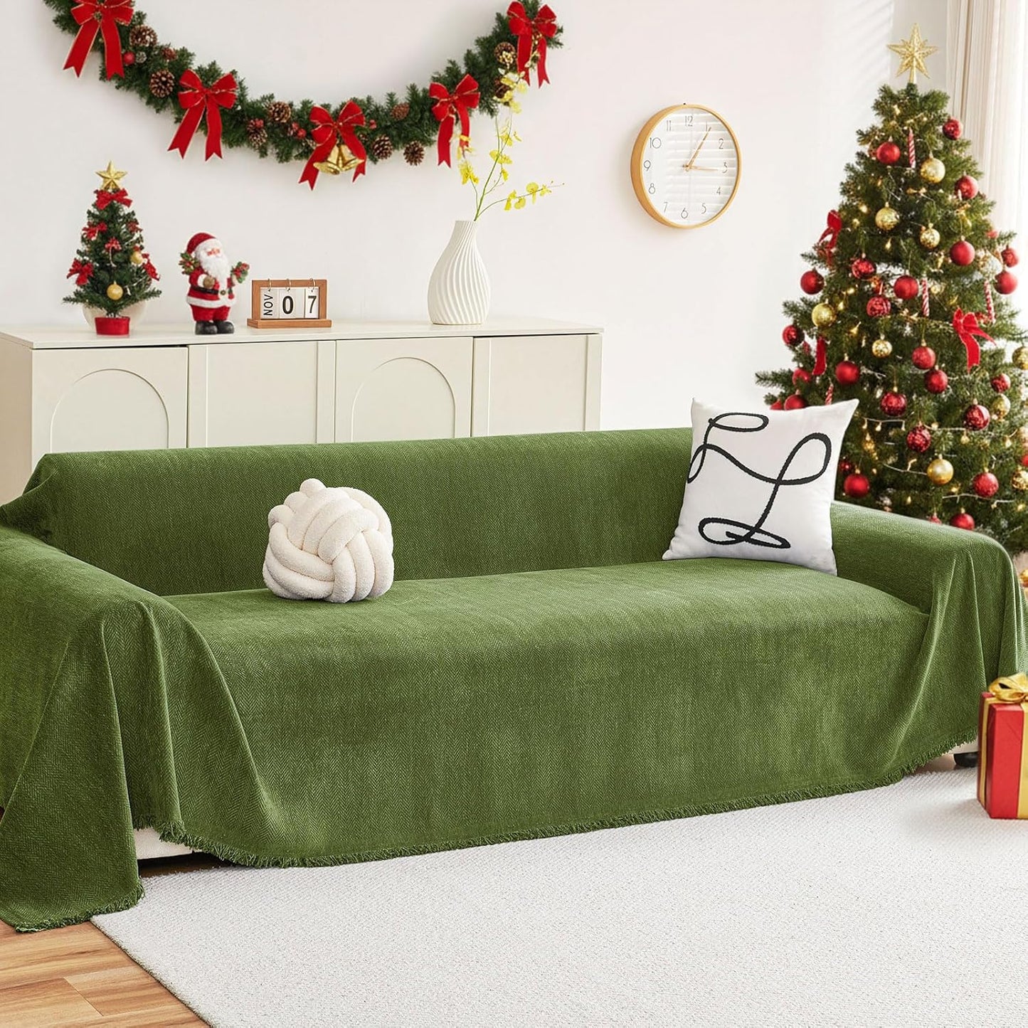 Hyha Couch Cover for Dogs - Soft Chenille Sofa Slipcover
