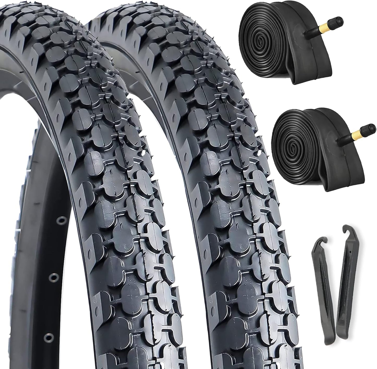 Hycline 2-Pack Cruiser Bike Tires Set for Urban Commuters