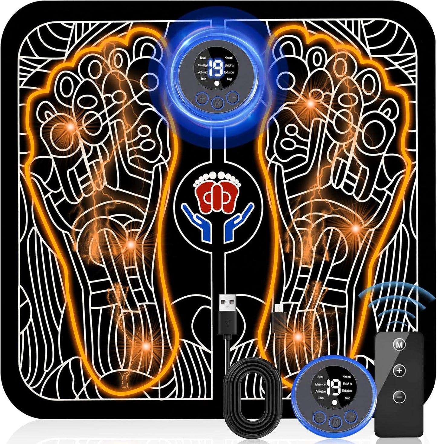 UVUBXT EMS Foot Stimulator for Relaxation at Home or Travel