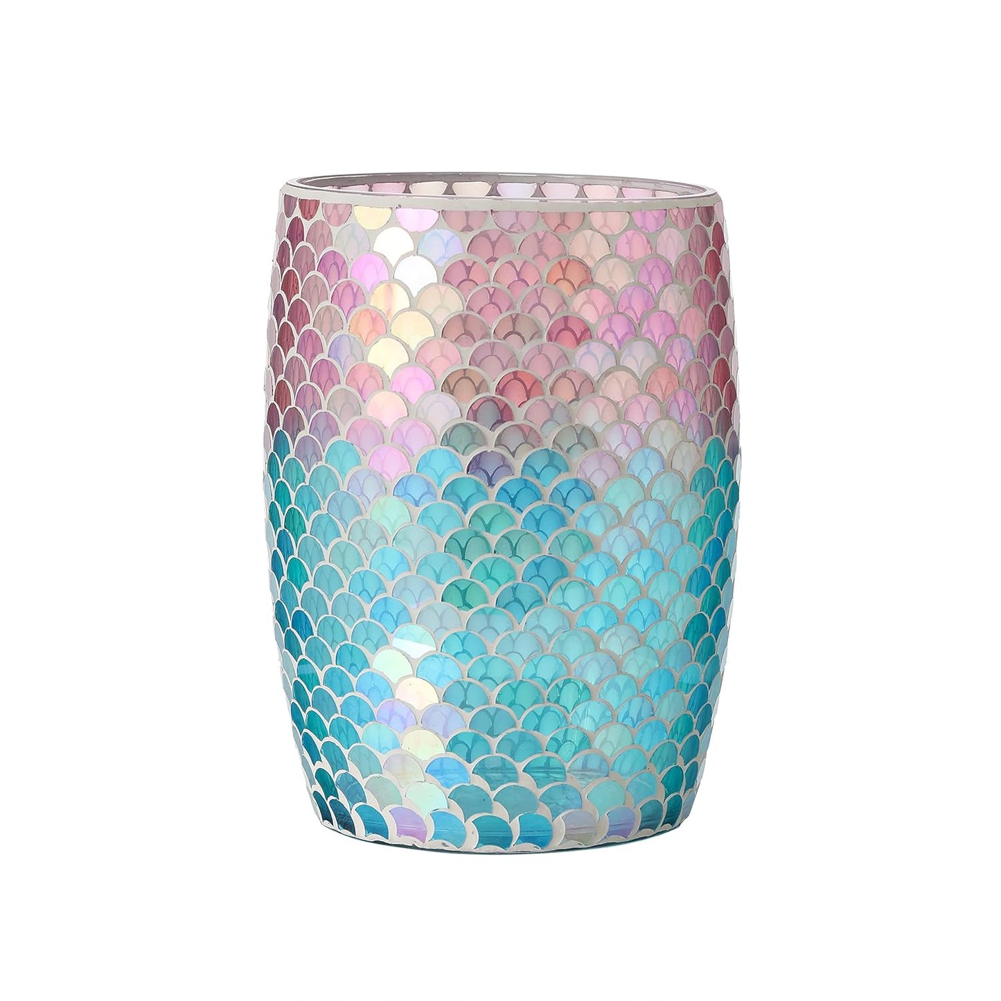 Bathroom Wastebasket - Stylish Glass Decorative Trash Can