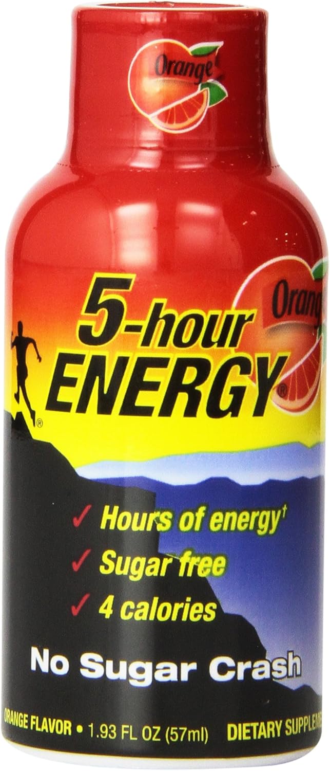 5-hour ENERGY Shot Regular Strength Orange for Instant Boost