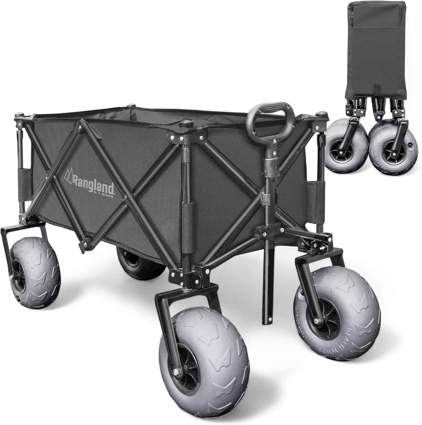 Beach Wagon with Big Wheels for Sand - All Terrain Utility Cart