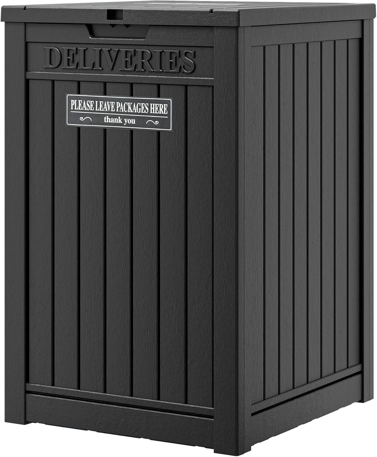 Outdoor Package Delivery Box with Lockable Secure Storage