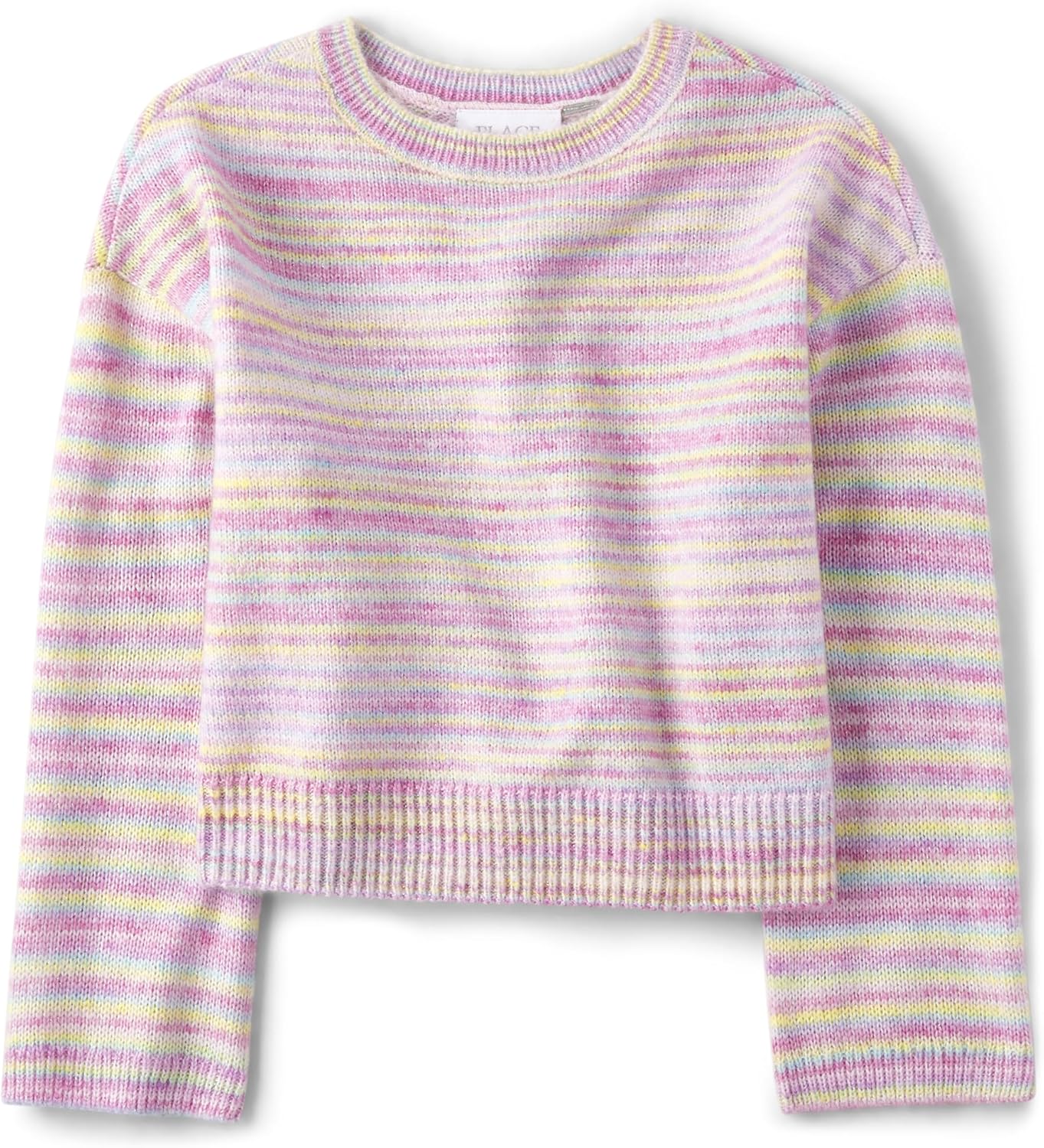 Cozy Long Sleeve Crew Neck Pullover Sweater for Girls