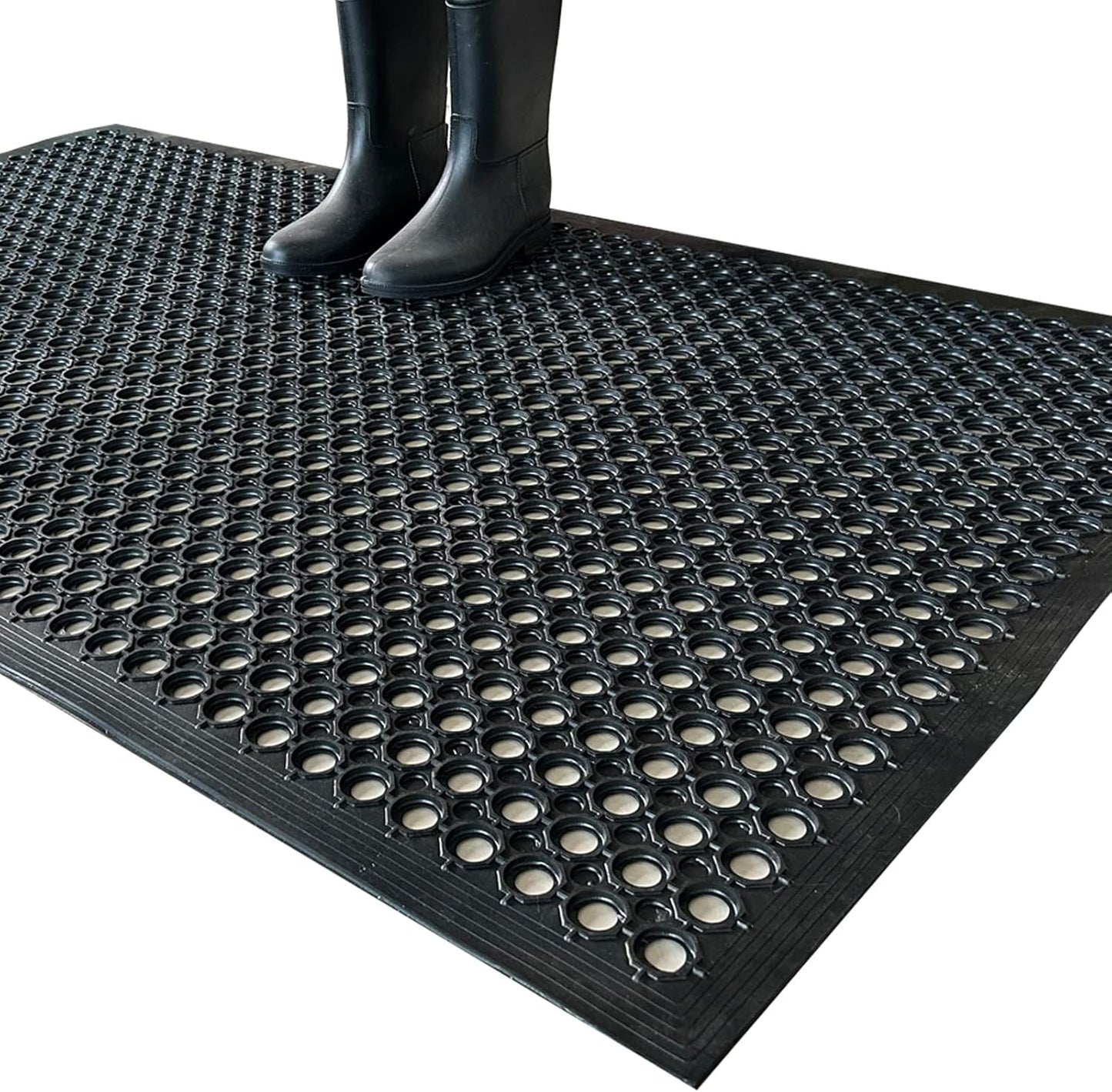 Uniboho Heavy Duty Outdoor Rubber Floor Mat for Wet Areas