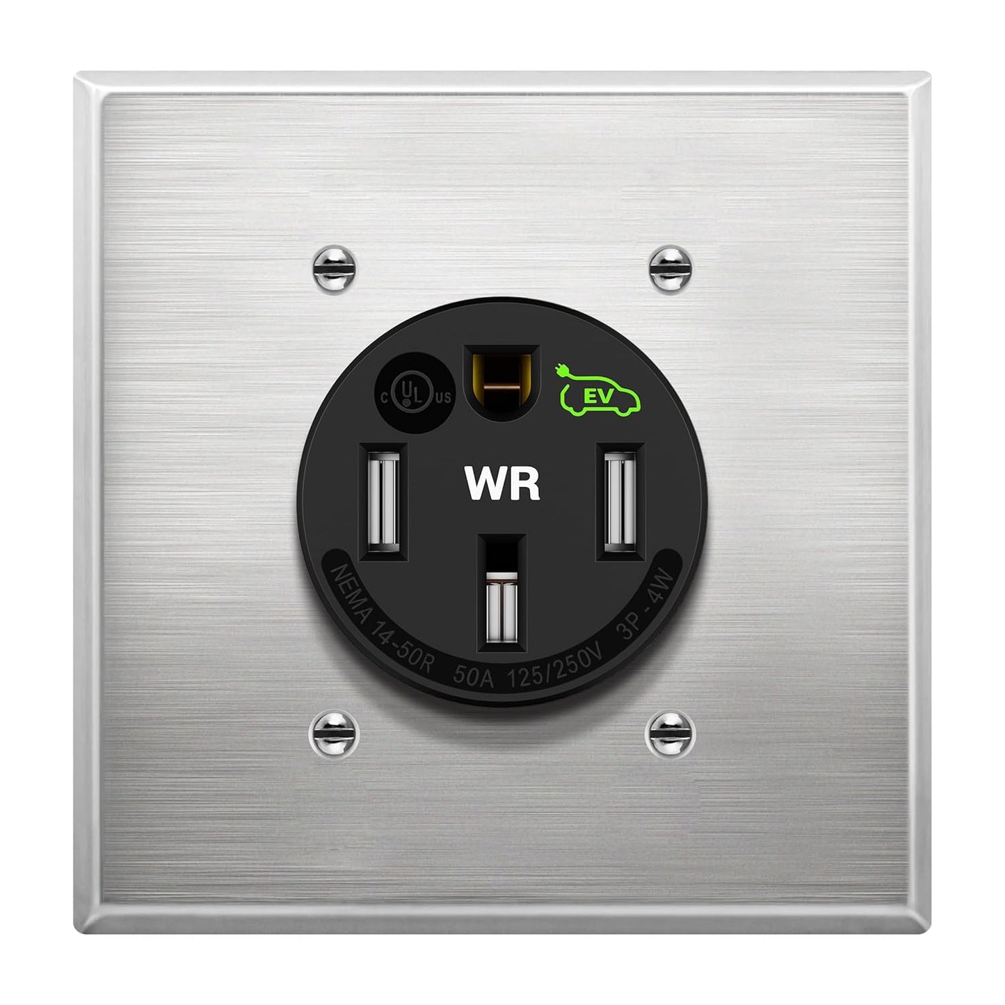 LIDER Weather-Resistant EV Charger Outlet, UL Listed